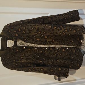 FIVE FOUR x NICK WOOSTER cheetah print button jacket